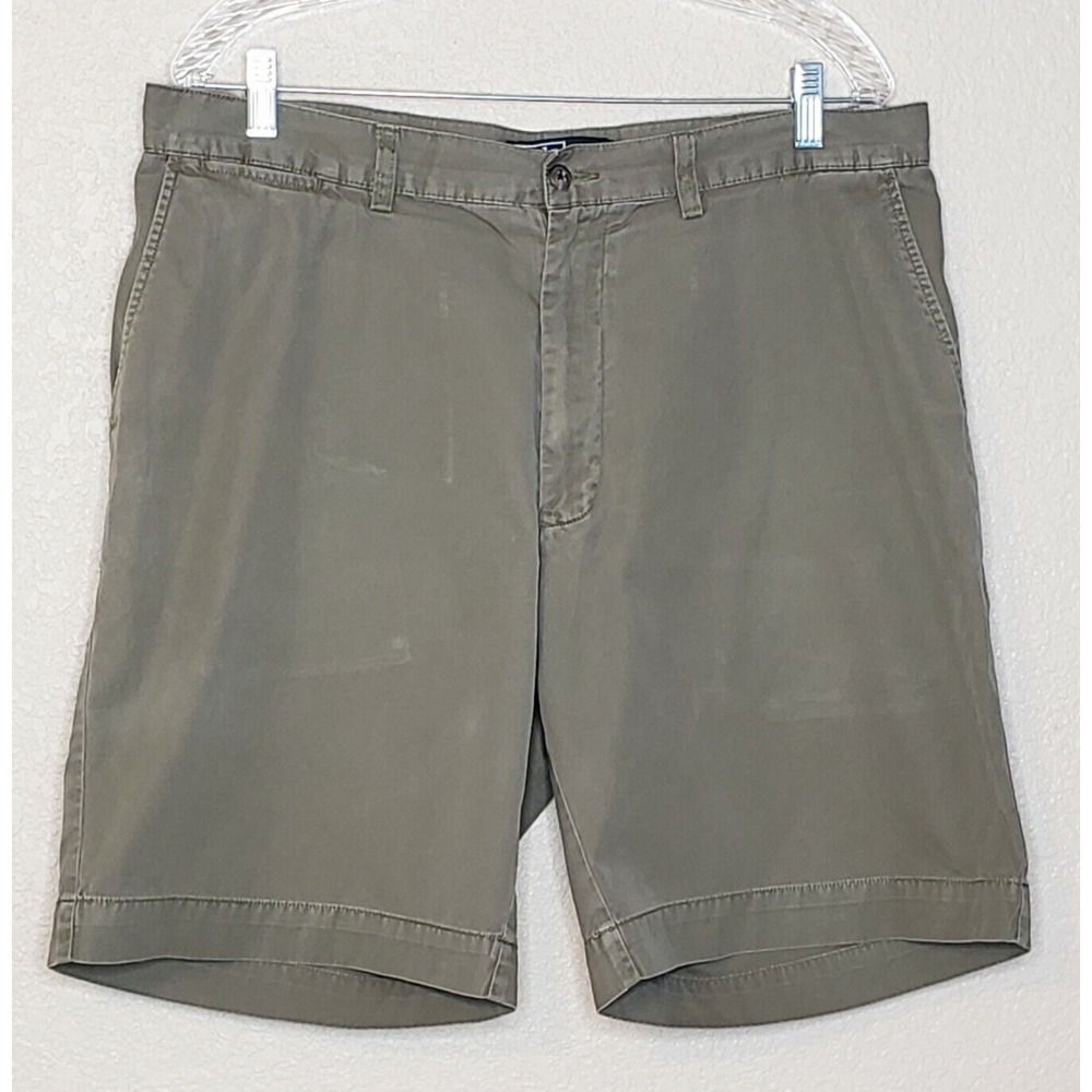 Polo Ralph Lauren Mens Shorts 36 Brown Flat‎ Front 100% Cotton Casual/Golf Chino